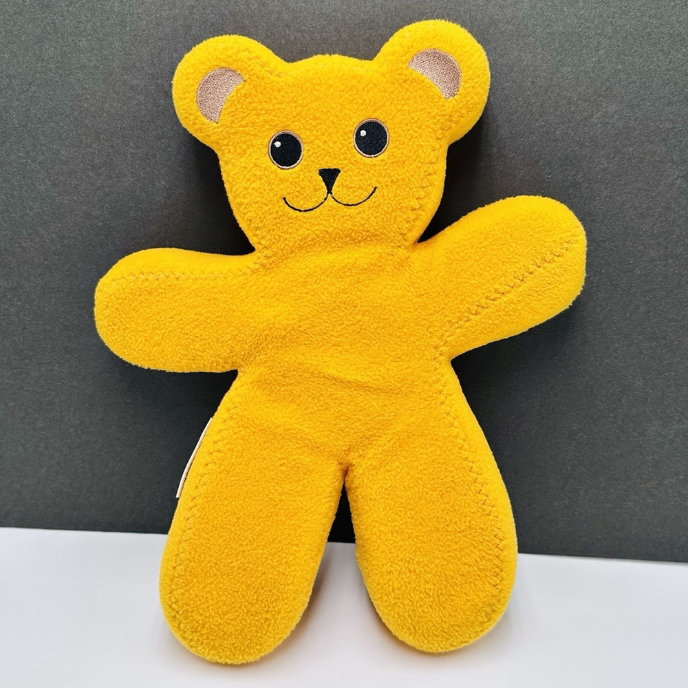 IKEA UNICEF Orange 🧡Yellow 13" Plush Teddy Bear Soft Toy Bendable Poseable 1999